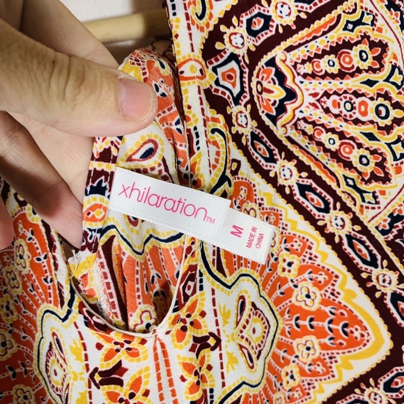 Xhilaration Egyptian Sleeveless Boho Hippy dress Size Medium Women’s - Picture 9 of 11